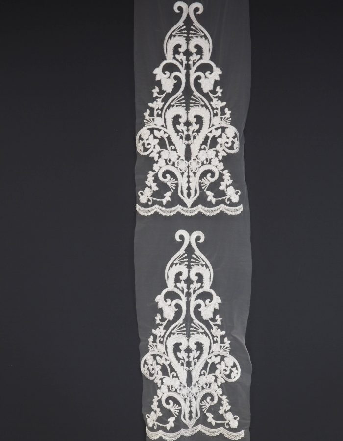 33264a special - tulle grd extra embroidery on flowers ivory.1